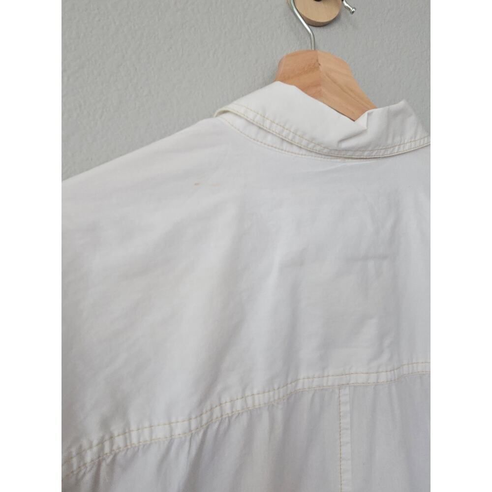 We The Free White Button‑Down Shirt Oversized Women’s L Urban Outfitters Cotton - Picture 10 of 10